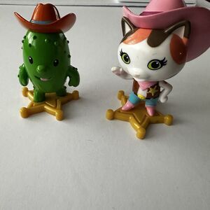 Disney Junior Sheriff Callie Wild West Figure Lot Toby Cactus Cake Topper Cat